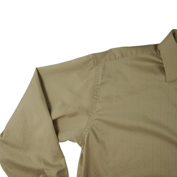 KENNETH COLE Shirt Men's Long Sleeve Casual Brown Extra Large 17 (34-35) - Picture 2 of 10